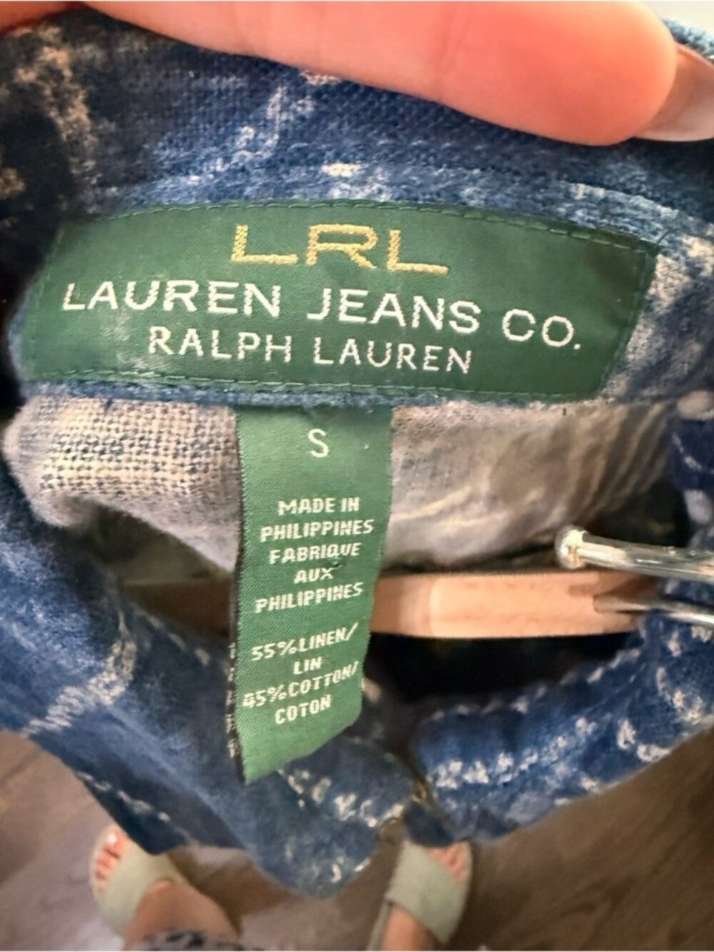 Ralph Lauren Indigo Quilted Denim Jacket size S - Picture 7 of 7